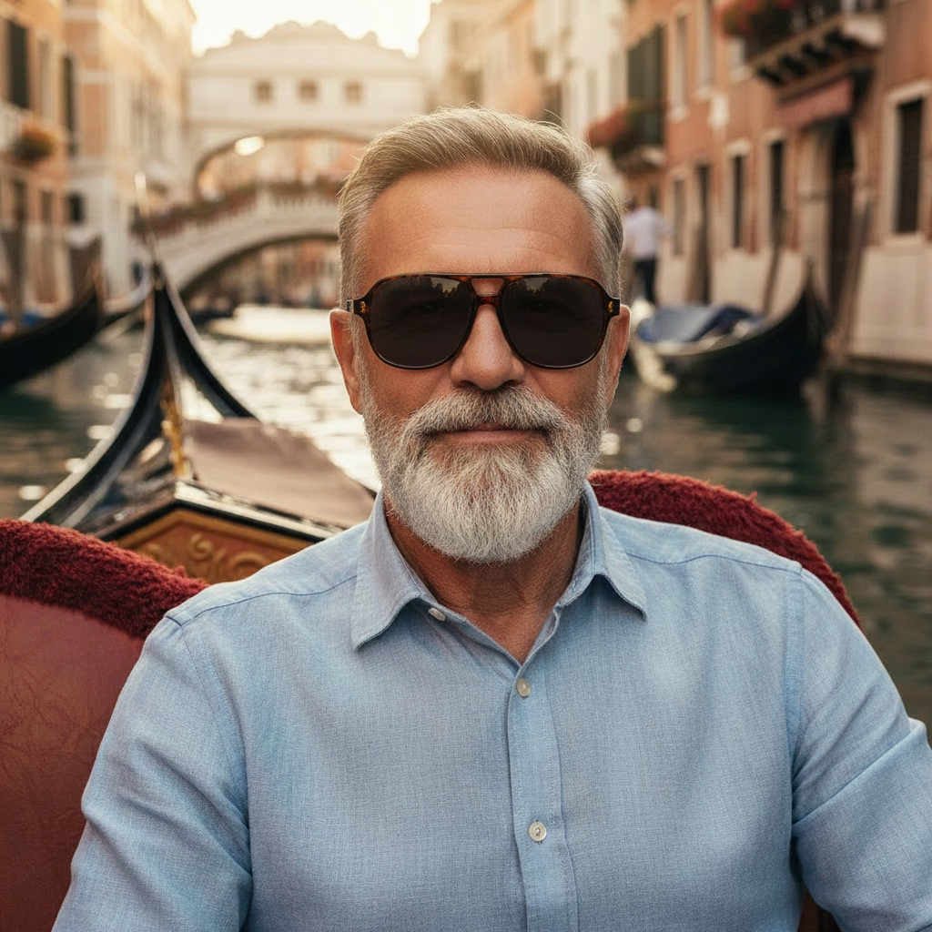 Pausini Tortoise Italian-inspired prescription sunglasses, view 2