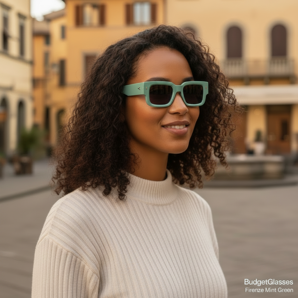BudgetGlasses Firenze Mint Green – view 3
