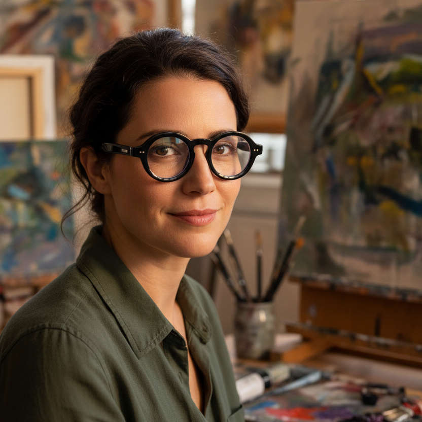 BudgetGlasses Amelie Black – view 2