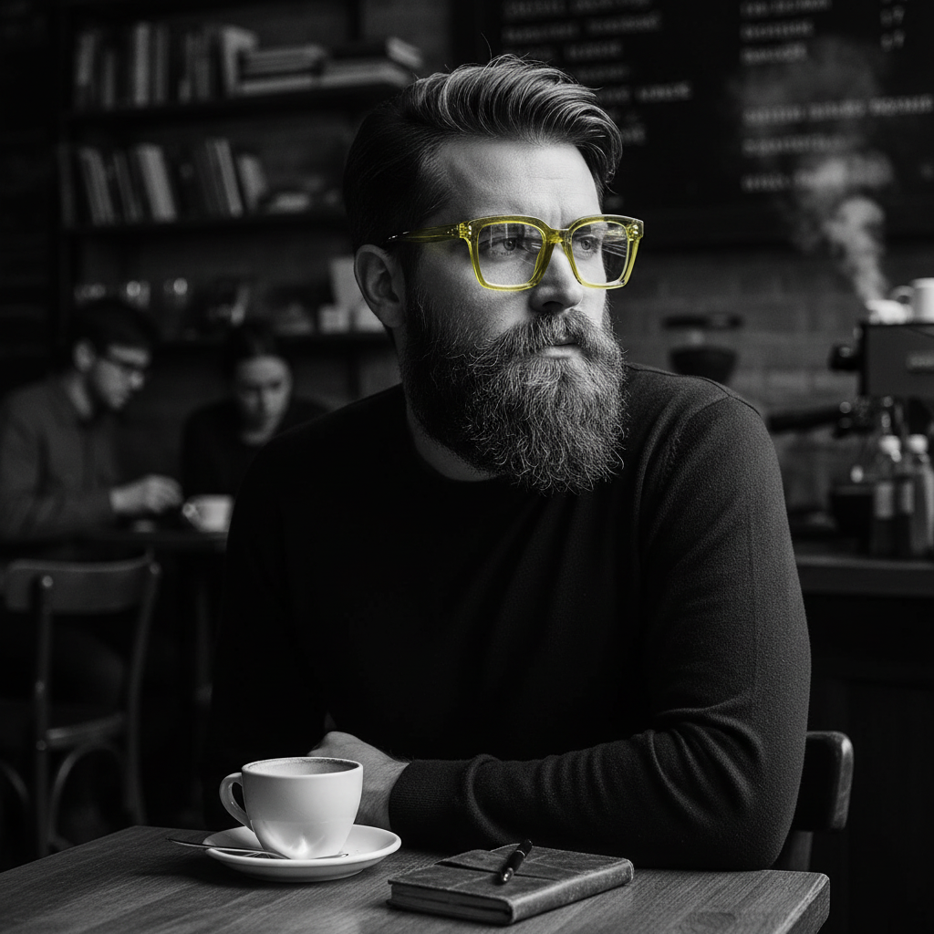 BudgetGlasses Havana Square Glasses – view 2