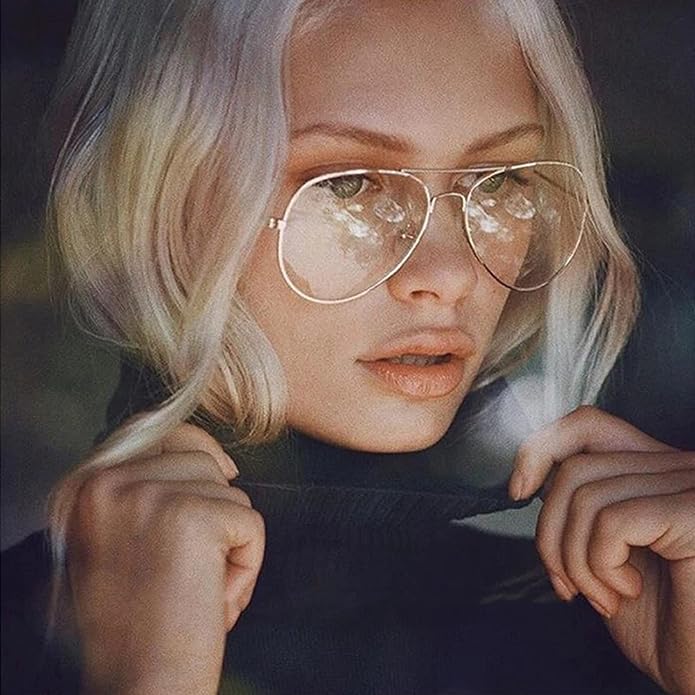 BudgetGlasses Aviator Gold – view 2