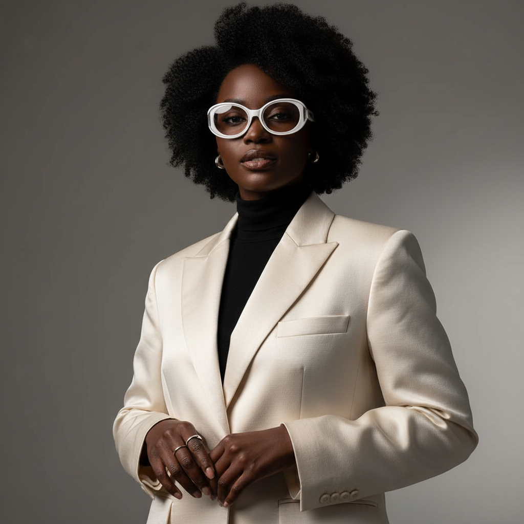 BudgetGlasses Milano Women's White – view 2