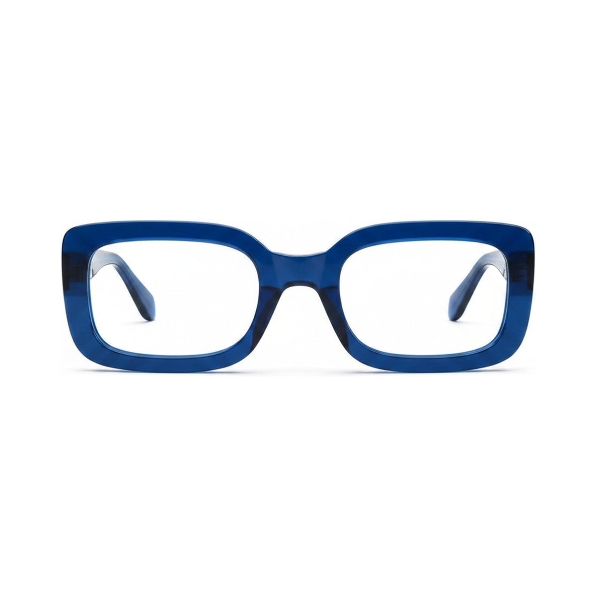 Antoinette Denim Blue eyeglasses front view