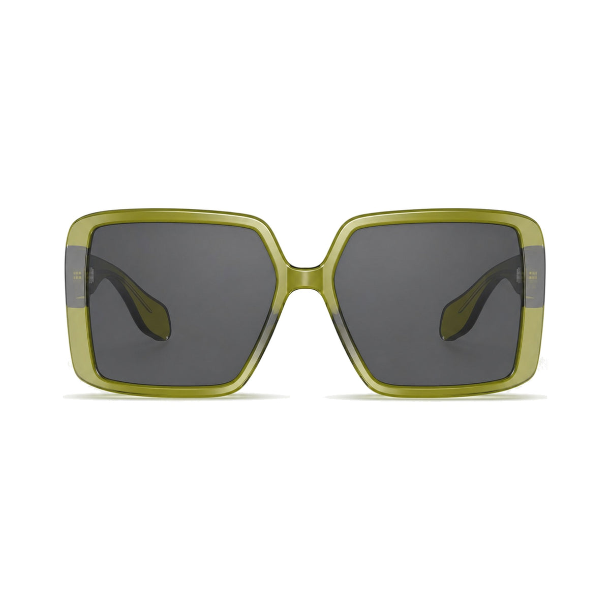 Harvard Women's Green oversized prescription sunglasses, front view