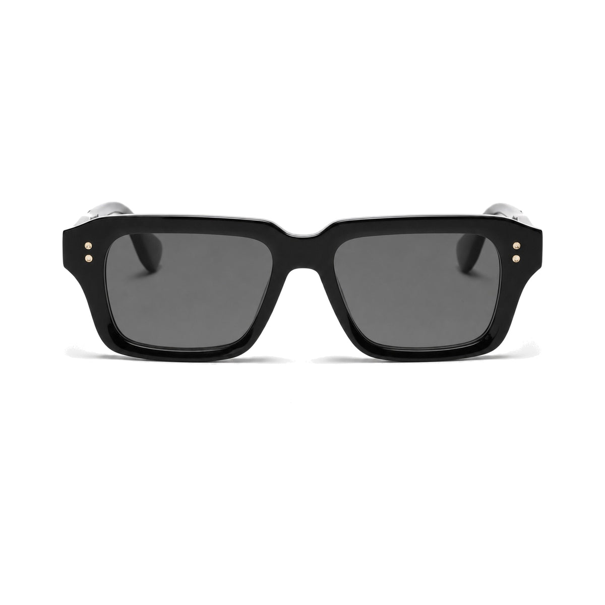 Miami Black rectangle prescription sunglasses, front view