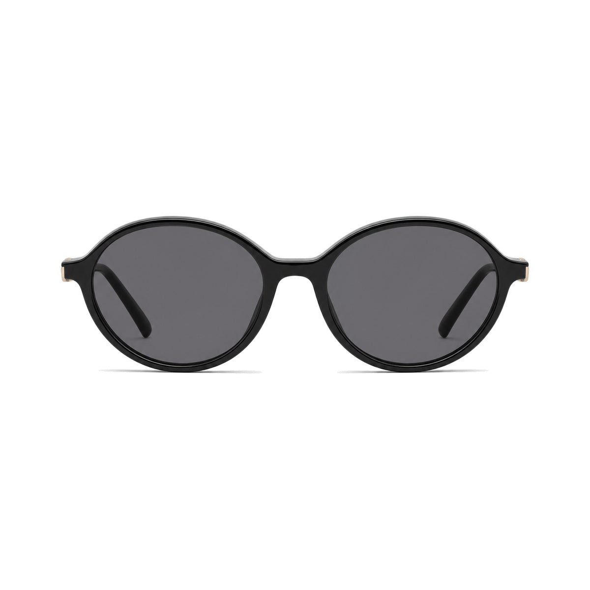 Olivia Black retro oval prescription sunglasses, front view