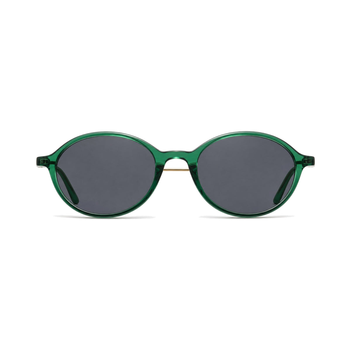 Olivia Green retro oval prescription sunglasses, front view