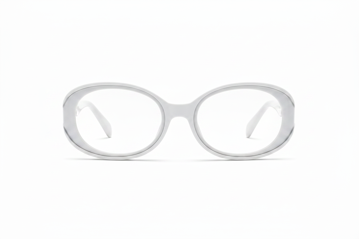 BudgetGlasses Milano Women's White – view 5