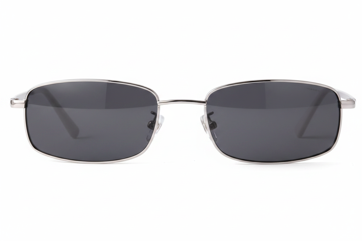 BudgetGlasses Y2K Silver – view 4