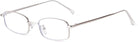 BudgetGlasses Y2K Silver – view 3