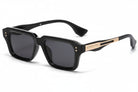Miami Black sleek black rectangle glasses with premium TAC thermoplastic frame for comfort and durability