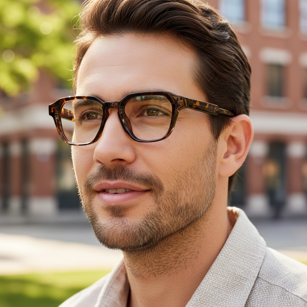 BudgetGlasses Roma Tortoise – view 3