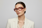 BudgetGlasses Milano Women's Red – view 5