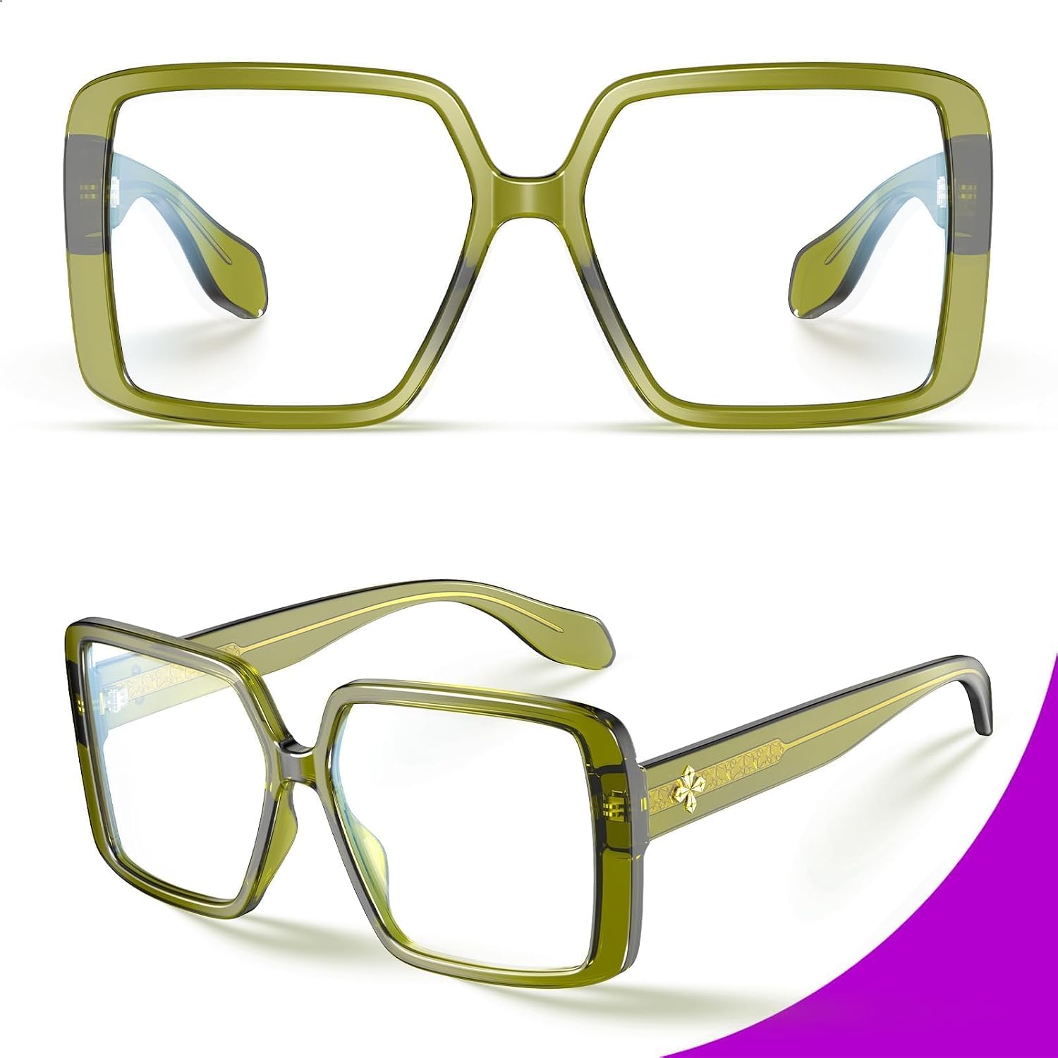 BudgetGlasses Harvard Women's Green – view 4