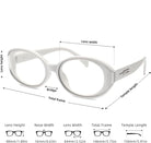 BudgetGlasses Milano Women's White – view 3