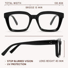 BudgetGlasses Havana Black – view 4