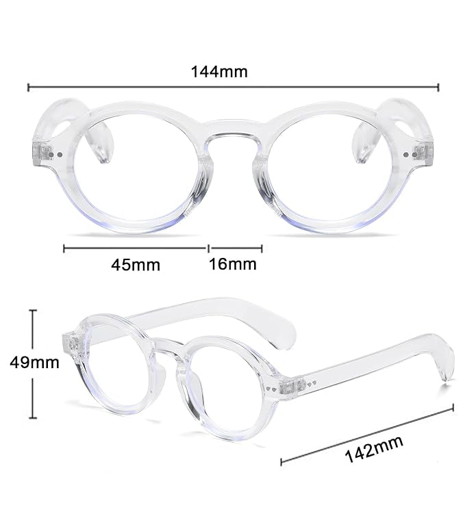 BudgetGlasses Amelie Clear – view 5