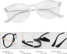 BudgetGlasses Sorrento Clear – view 6
