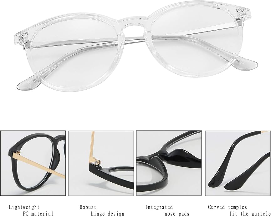 BudgetGlasses Sorrento Clear – view 6