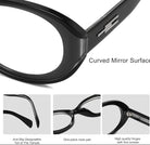 BudgetGlasses Milano Women's Black – view 3