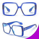 BudgetGlasses Harvard Women's Blue – view 4