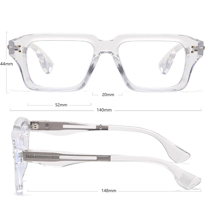 BudgetGlasses Miami Clear – view 3