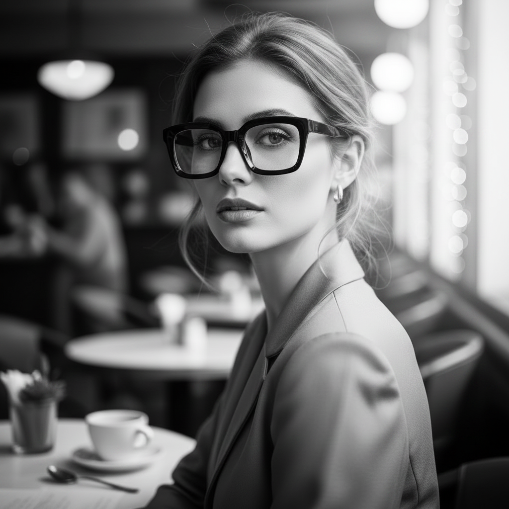 BudgetGlasses Havana Black – view 2