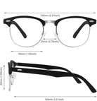 BudgetGlasses Barcelona Black/Silver – view 4
