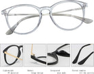 BudgetGlasses Sorrento Transparent Gray – view 6
