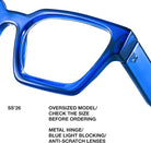 BudgetGlasses Sprezza Ocean Blue – view 4