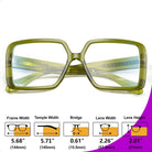 BudgetGlasses Harvard Women's Green – view 5