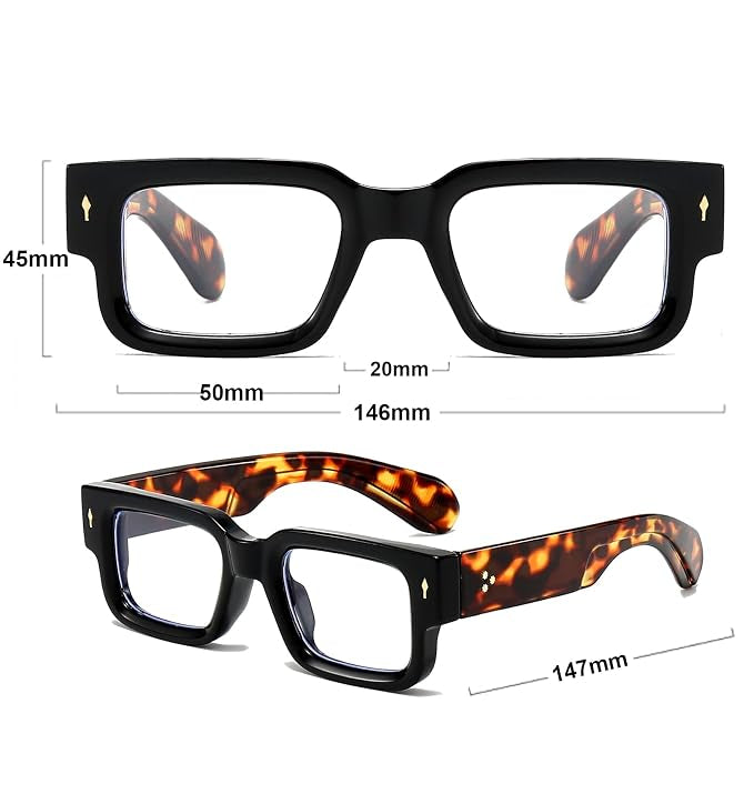BudgetGlasses Firenze Black/Tortoise – view 7