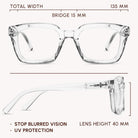 BudgetGlasses Havana Clear – view 3