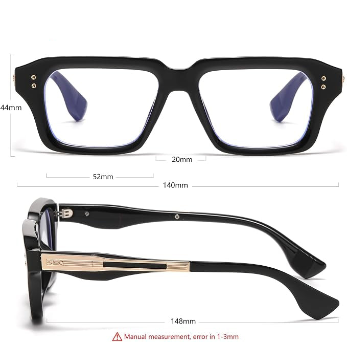 BudgetGlasses Miami Black – view 4