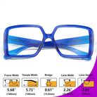 BudgetGlasses Harvard Women's Blue – view 5