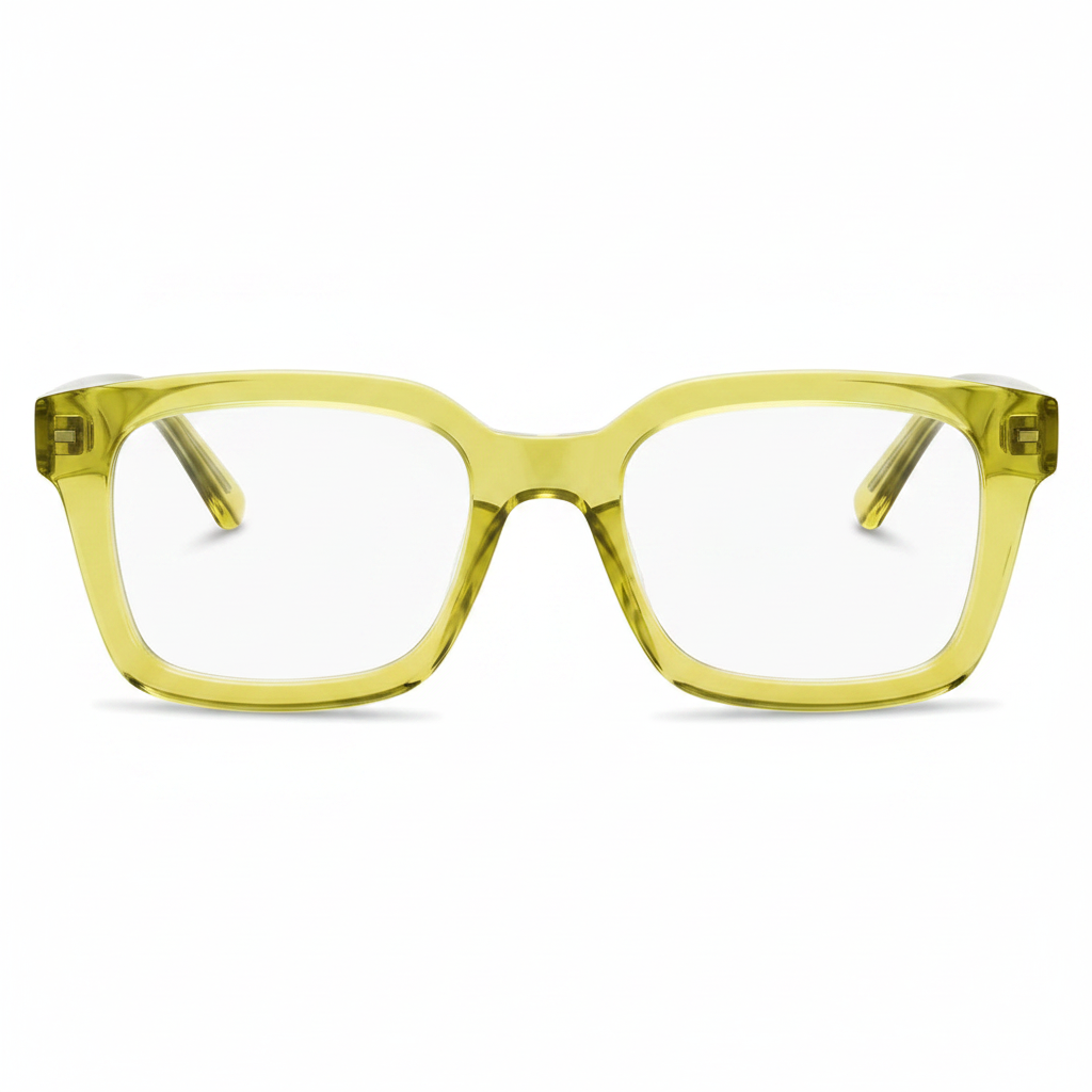 Havana Square Glasses Yellow