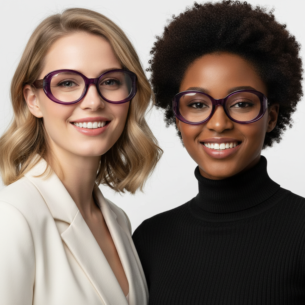 BudgetGlasses Milano Women's Rose Gold – view 2