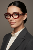 BudgetGlasses Milano Women's Red – view 2