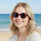 BudgetGlasses Olivia Burgundy Red – view 2
