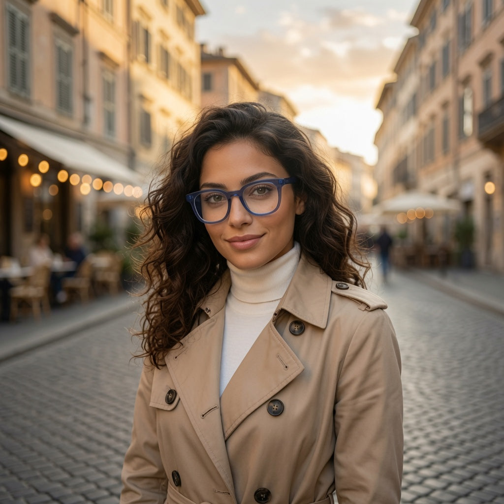 BudgetGlasses Toulouse Blue – view 2