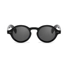 Amelie Black small round prescription sunglasses, front view