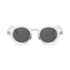 Amelie Clear small round prescription sunglasses, front view