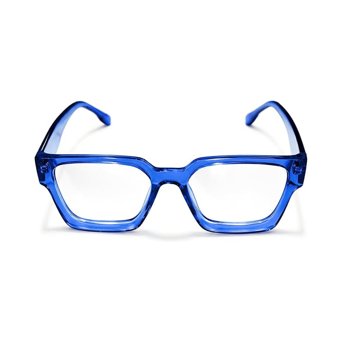 Sprezza Ocean Blue European-inspired prescription glasses, front view