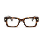 Firenze Tortoise geometric square prescription glasses, front view