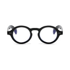 Amelie Black small round prescription glasses, front view