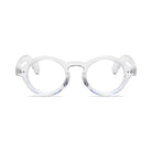 Amelie Clear small round prescription glasses, front view