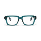 Miami Dark Blue rectangle prescription glasses, front view