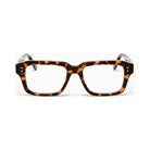 Miami Tortoise rectangle prescription glasses, front view