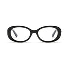 Milano Women's Black oval prescription glasses, front view