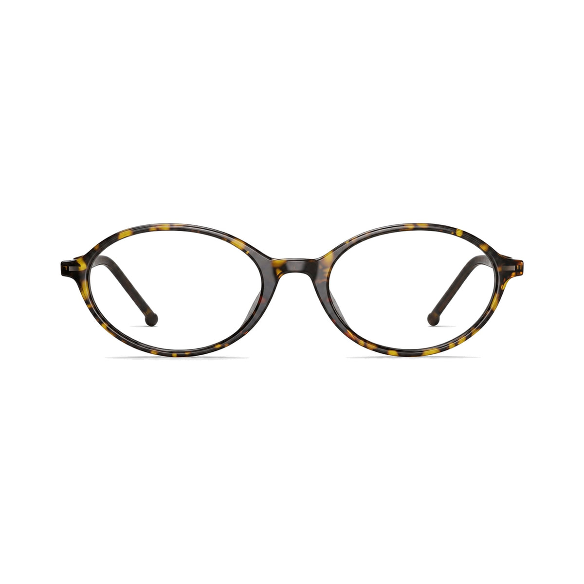 Olivia Tortoise retro oval prescription glasses, front view